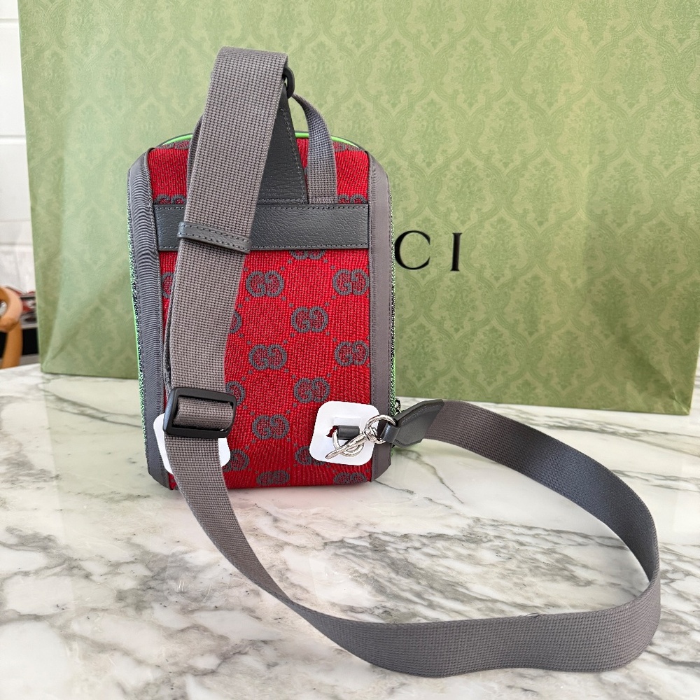 Gucci‎ 763430 Two-way Jersey GG Cloth backpack - Picture 4 of 15